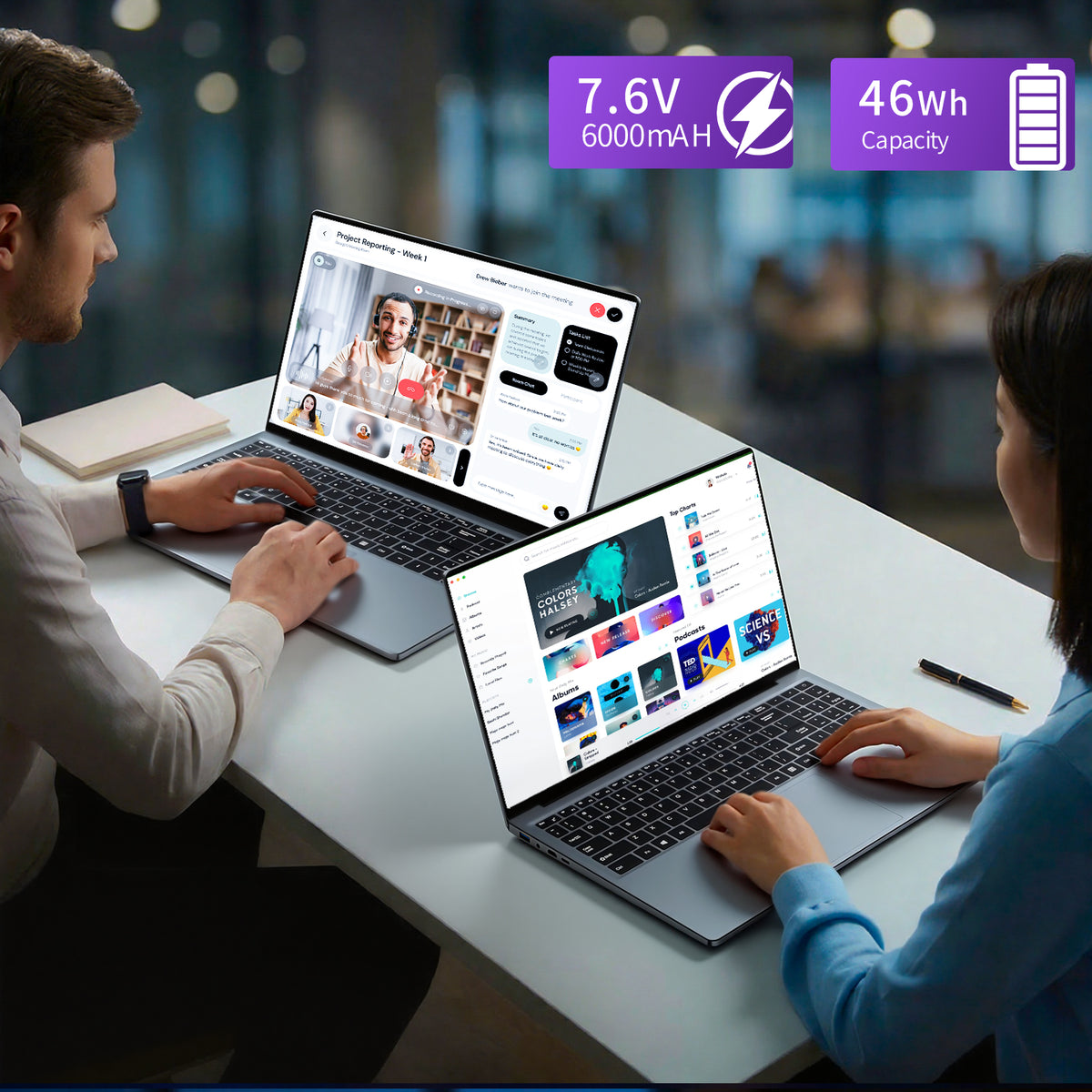 LAITNIN 16" FHD Laptop, Intel i7-6500U, 16GB RAM, 512GB SSD